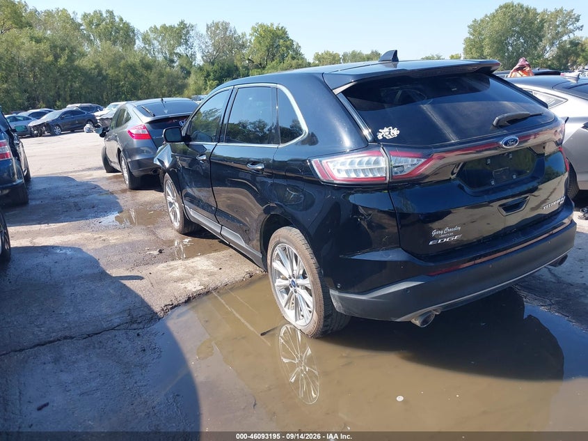 Vin: 2fmpk4k83hbc63964, lot: 46592802, ford edge titanium 20173