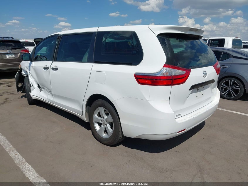Vin: 5tdzk3dc9fs548706, lot: 46592825, toyota sienna l 7 passenger 20153