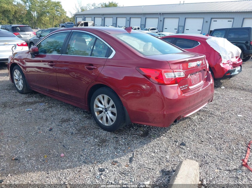 Vin: 4s3bnbc61g3054325, lot: 46592837, subaru legacy 2.5i premium 20163
