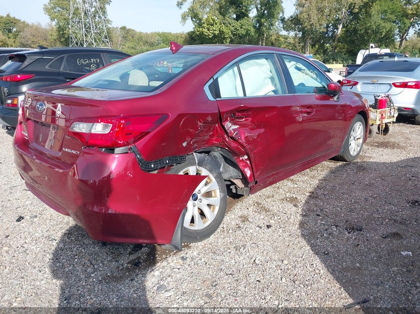 Vin: 4s3bnbc61g3054325, lot: 46592837, subaru legacy 2.5i premium 20164