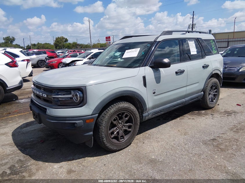 Vin: 3fmcr9b6xmra60989, lot: 46592839, ford bronco sport big bend 20212