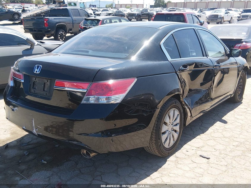 Vin: 1hgcp2f36ca099462, lot: 46592842, honda accord sdn lx 20124