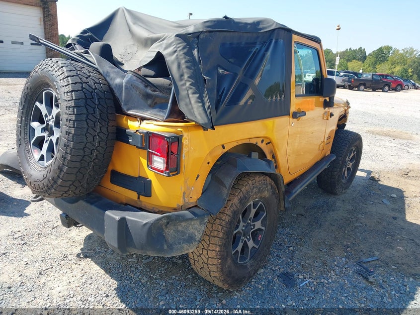 Vin: 1c4ajwag4cl192977, lot: 46592866, jeep wrangler sport 20124