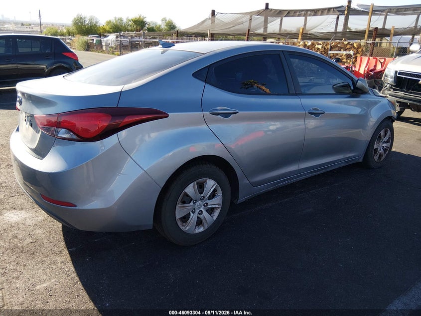 Vin: 5npdh4aexgh752846, lot: 46592911, hyundai elantra se 20164