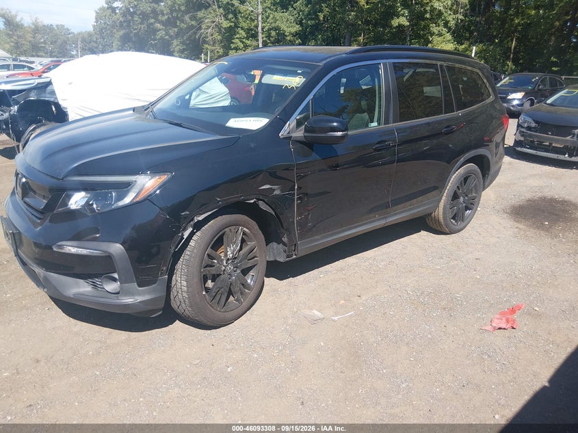 Vin: 5fnyf5h29nb019515, lot: 46592915, honda pilot 2wd special edition 20222