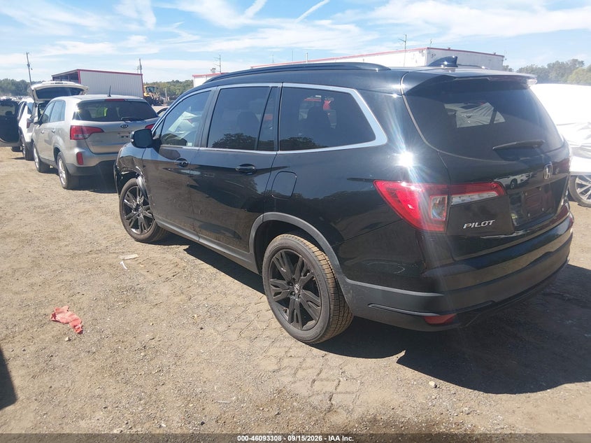 Vin: 5fnyf5h29nb019515, lot: 46592915, honda pilot 2wd special edition 20223