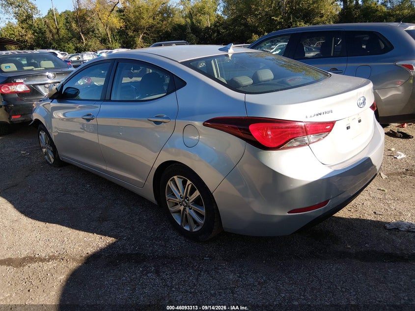 Vin: kmhdh4ae3fu414835, lot: 46592920, hyundai elantra se 20153