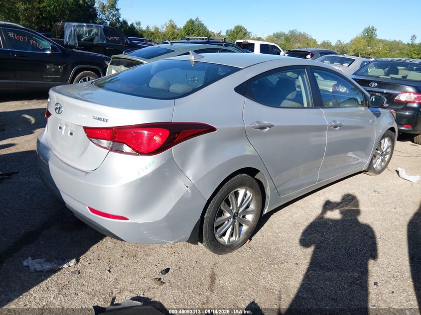 Vin: kmhdh4ae3fu414835, lot: 46592920, hyundai elantra se 20154