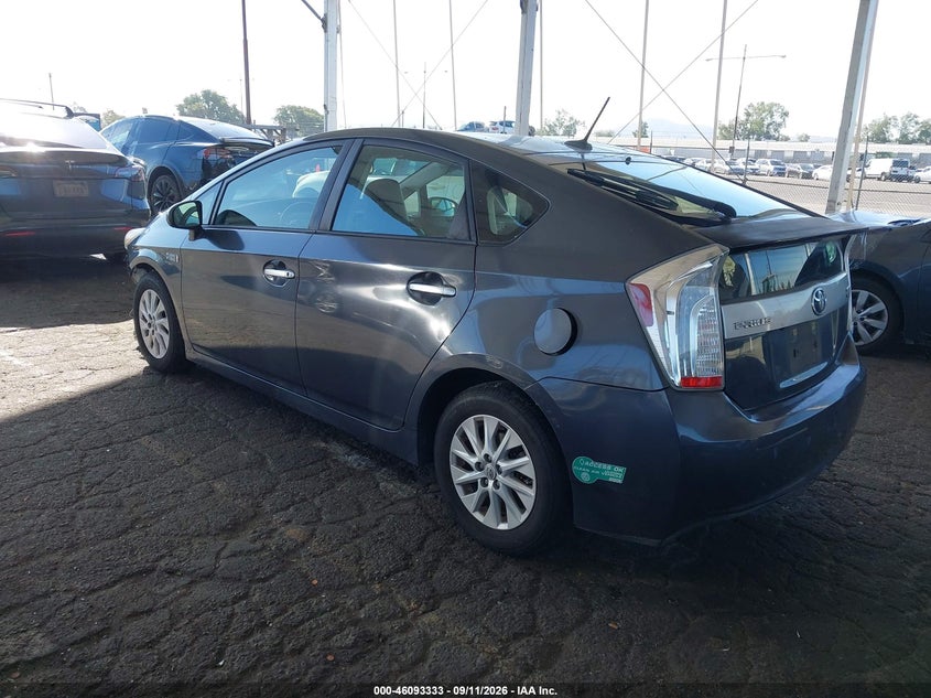 Vin: jtdkn3dpxc3014624, lot: 46592940, toyota prius plug-in advanced 20123