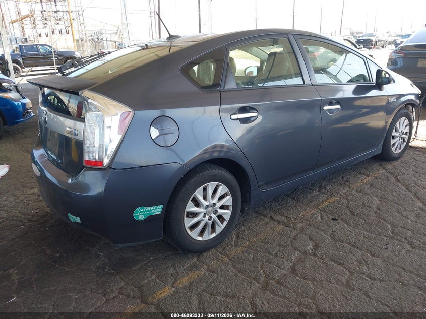 Vin: jtdkn3dpxc3014624, lot: 46592940, toyota prius plug-in advanced 20124