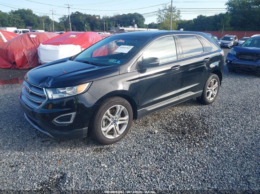 Vin: 2fmpk4k84jbc33152, lot: 46592969, ford edge titanium 20182