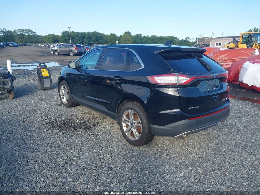Vin: 2fmpk4k84jbc33152, lot: 46592969, ford edge titanium 20183