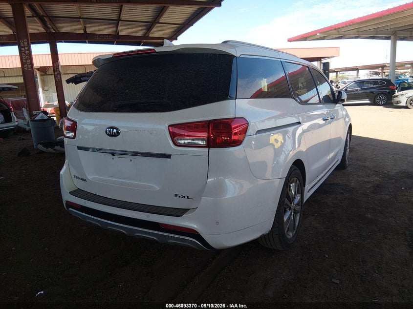 Vin: kndme5c13j6373360, lot: 46592977, kia sedona sx limited 20184