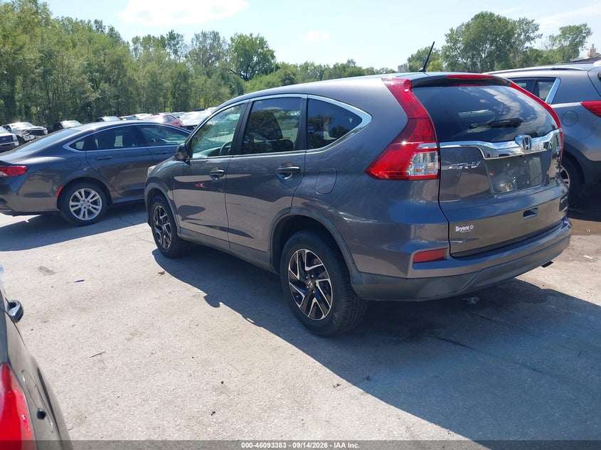 Vin: 5j6rm4h47gl073363, lot: 46592990, honda cr-v se 20163