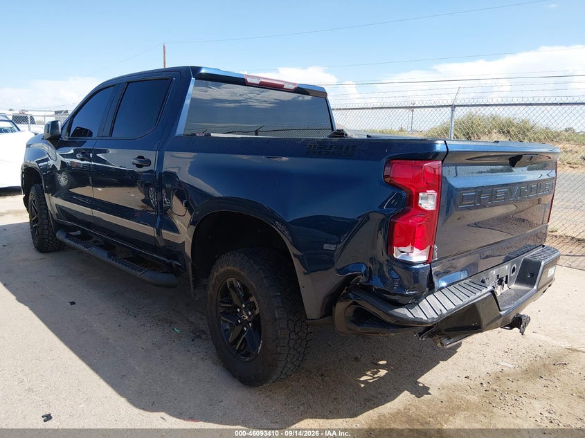Vin: 3gcpyfed0mg468267, lot: 46593018, chevrolet silverado 1500 4wd  short bed lt trail boss 20213