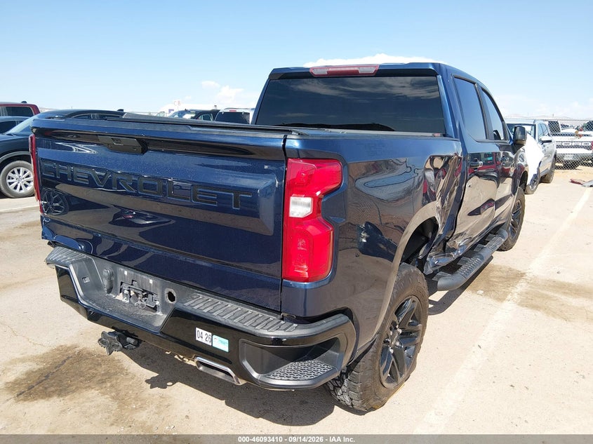 Vin: 3gcpyfed0mg468267, lot: 46593018, chevrolet silverado 1500 4wd  short bed lt trail boss 20214