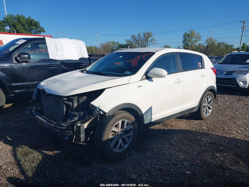 Vin: kndpbcac8g7880224, lot: 46593076, kia sportage lx 20162