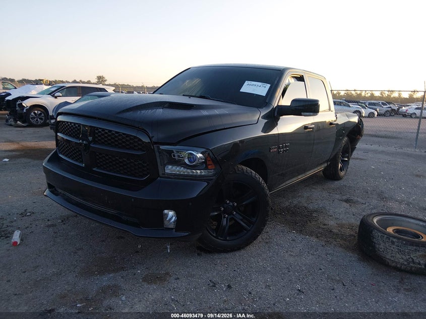 Vin: 1c6rr6mt1hs657742, lot: 46593086, ram 1500 night  4x2 5'7 box 20172