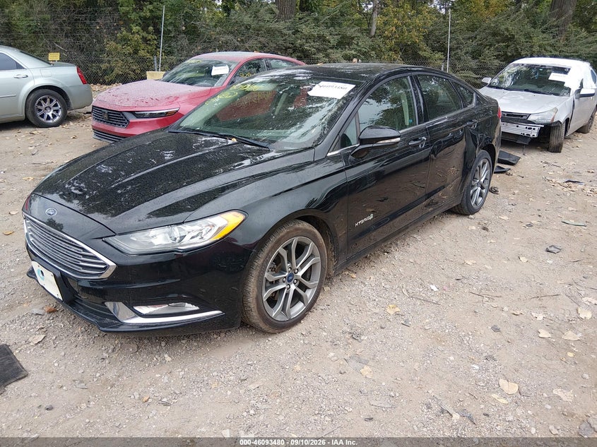 Vin: 3fa6p0lu9hr251217, lot: 46593087, ford fusion hybrid se 20172