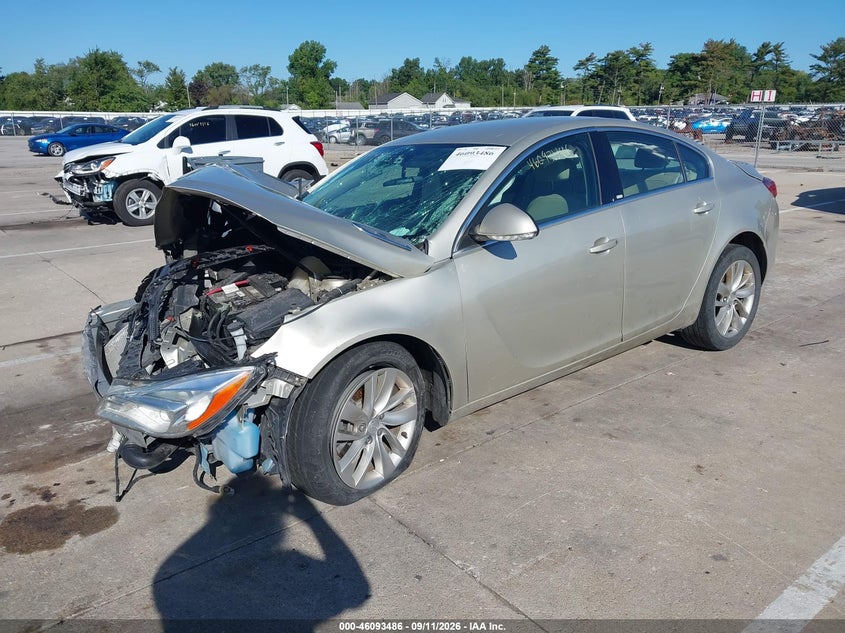 Vin: 2g4gk5ex0f9269976, lot: 46593093, buick regal turbo 20152