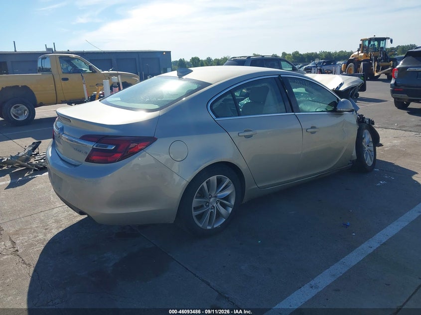 Vin: 2g4gk5ex0f9269976, lot: 46593093, buick regal turbo 20154