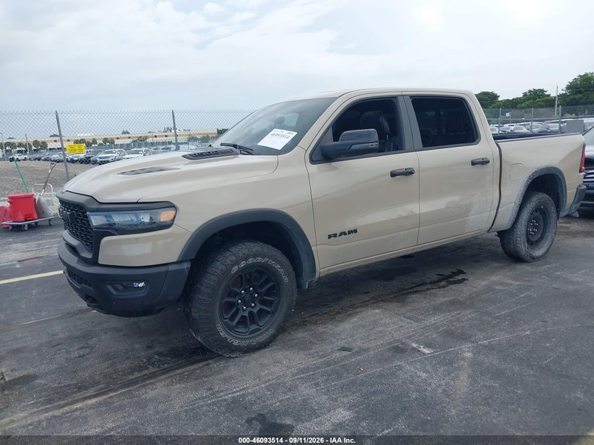 Vin: 1c6srflp8sn660438, lot: 46593122, ram 1500 rebel  4x4 5'7 box 20252