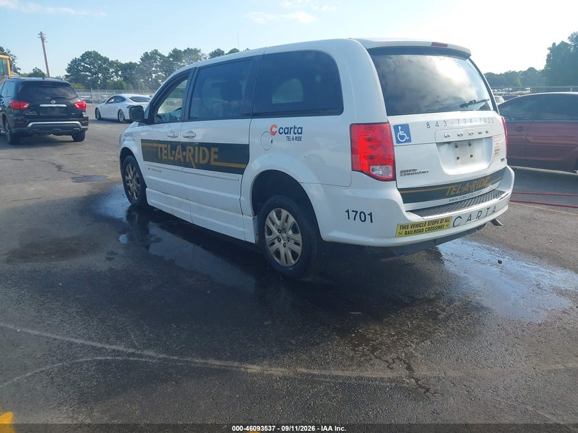 Vin: 2c7wdgbg4hr664887, lot: 46593144, dodge grand caravan se 20173