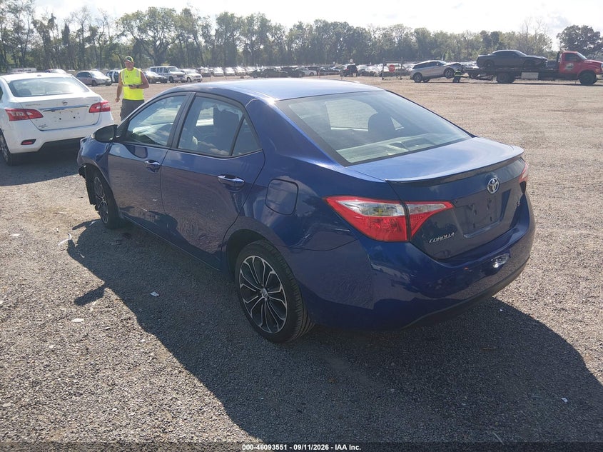 Vin: 2t1burhe4fc248073, lot: 46593158, toyota corolla s plus 20153