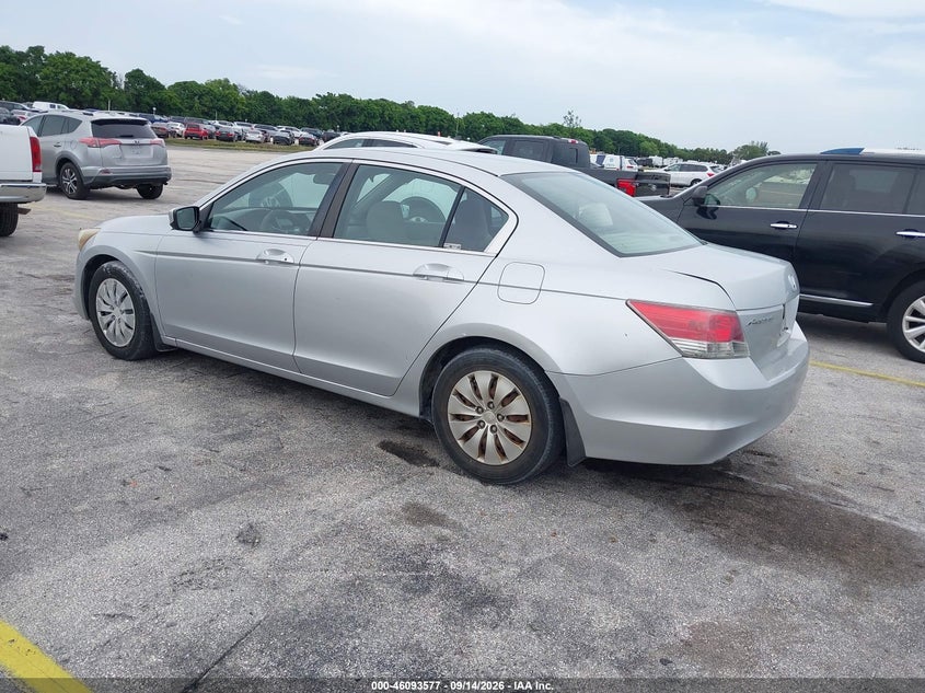 Vin: 1hgcp2f3xaa008612, lot: 46593184, honda accord 2.4 lx 20103