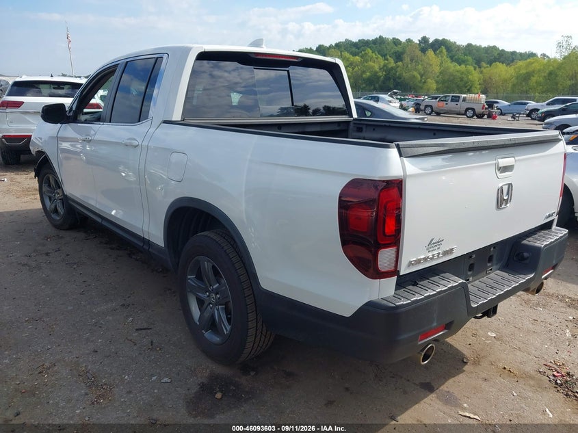 Vin: 5fpyk3f50nb030116, lot: 46593210, honda ridgeline rtl 20223