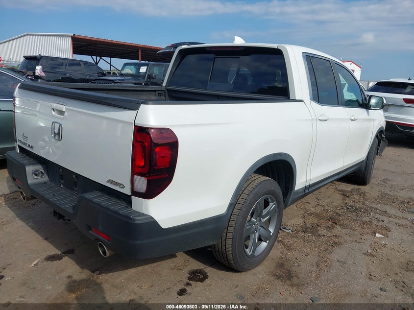 Vin: 5fpyk3f50nb030116, lot: 46593210, honda ridgeline rtl 20224