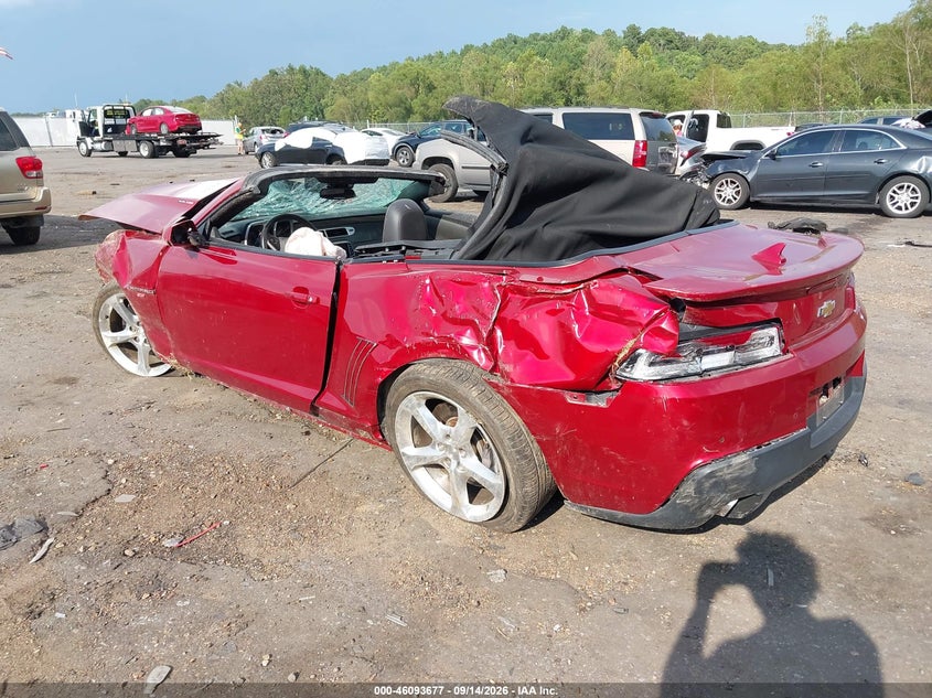 Vin: 2g1fk3dj6f9179306, lot: 46593284, chevrolet camaro 2ss 20153