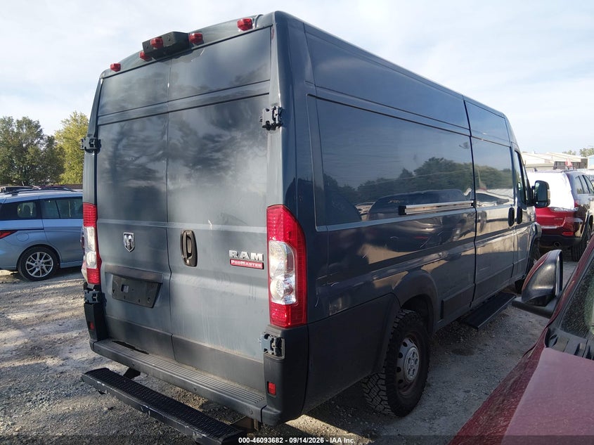 Vin: 3c6urvjgxke542045, lot: 46593289, ram promaster 3500 cargo van high roof 159 wb ext 20194