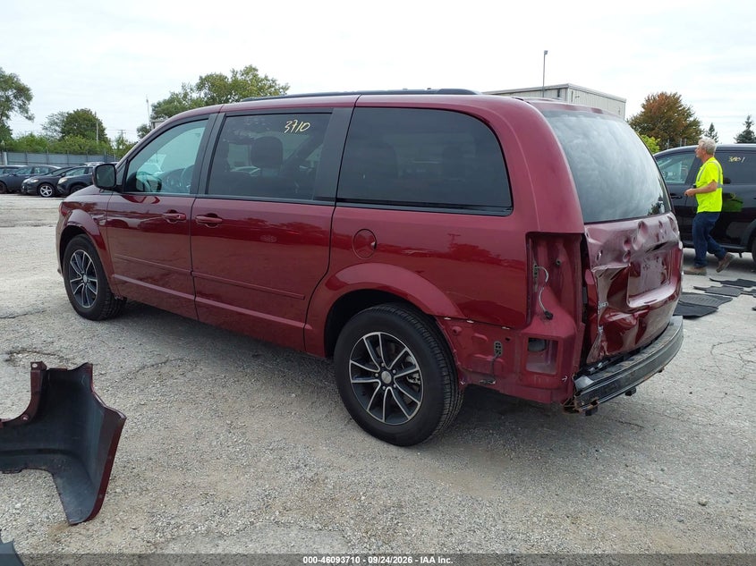 Vin: 2c4rdgeg3hr674820, lot: 46593317, dodge grand caravan gt 20173