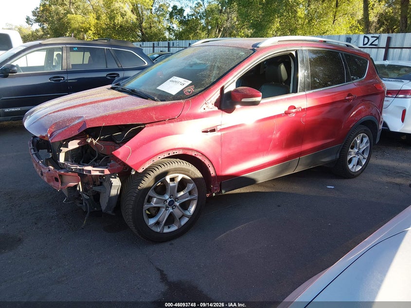 Vin: 1fmcu0jx9gua24664, lot: 46593355, ford escape titanium 20162