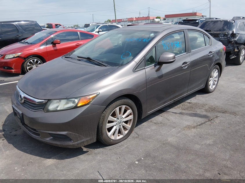 2012 Honda Civic, Normal Wear & Tear, IAAI, VIN 19XFB2F87CE036342 — photo 2