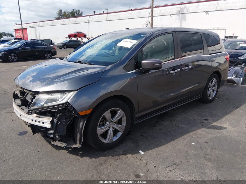 Vin: 5fnrl6h71jb080821, lot: 46593371, honda odyssey ex-l 20182