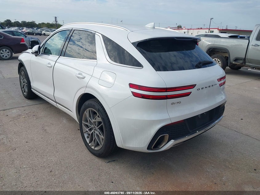 Vin: kmumadtbxsu207359, lot: 46593397, genesis gv70 2.5t awd 20253