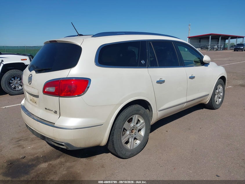 Vin: 5gakvbkd4ej142604, lot: 46593406, buick enclave leather 20144