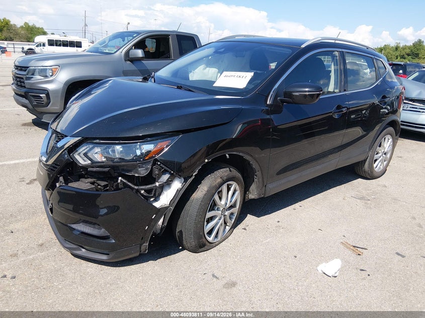 Vin: jn1bj1bv5nw346010, lot: 46593418, nissan rogue sport sv fwd xtronic cvt 20222