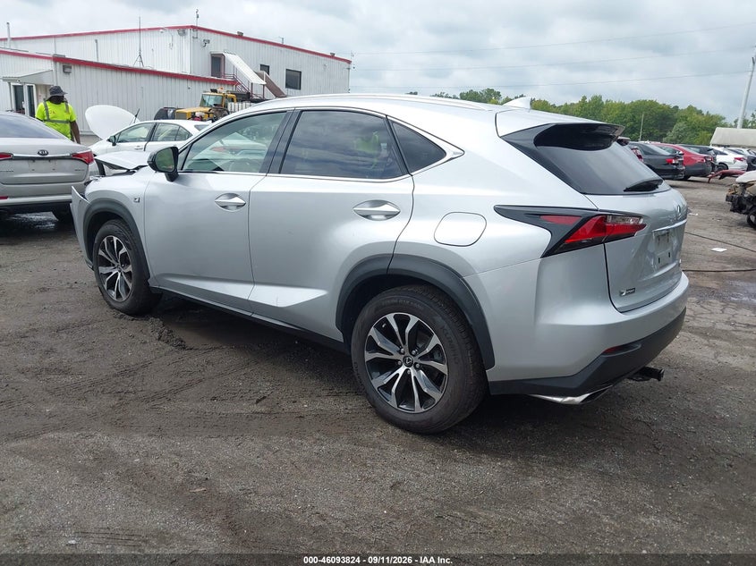 Vin: jtjbarbz8f2002658, lot: 46593431, lexus nx 200t f sport 20153