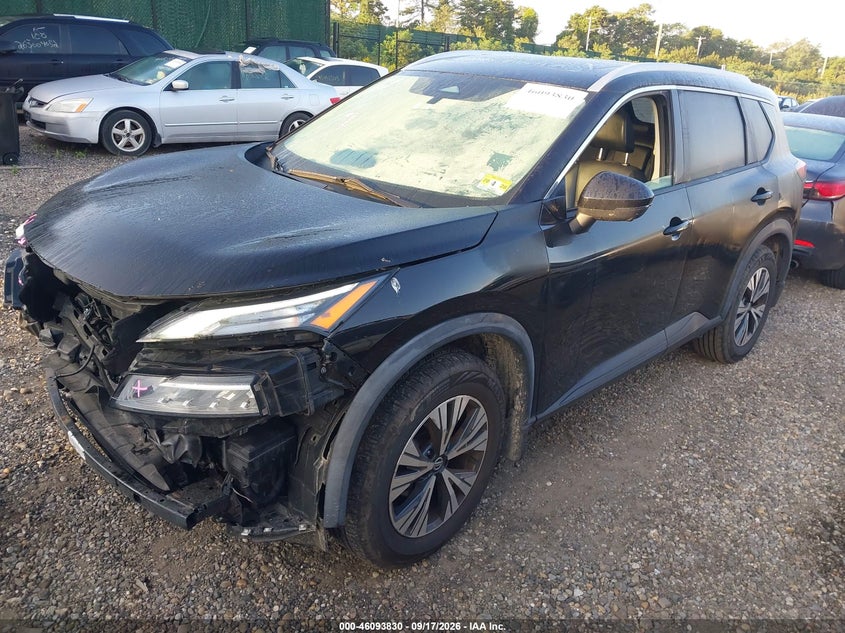 Vin: 5n1at3bb9mc719257, lot: 46593437, nissan rogue sv intelligent awd 20212