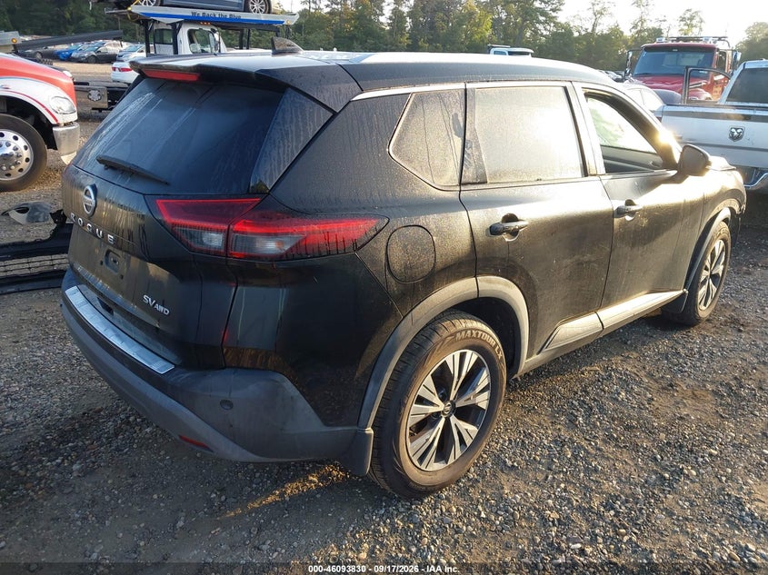 Vin: 5n1at3bb9mc719257, lot: 46593437, nissan rogue sv intelligent awd 20214