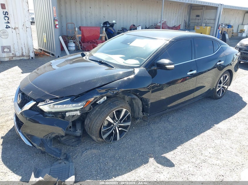 Vin: 1n4aa6cv8mc508786, lot: 46593538, nissan maxima sv xtronic cvt 20212
