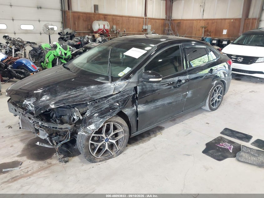 Vin: 1fadp3h27jl208208, lot: 46593540, ford focus sel 20182