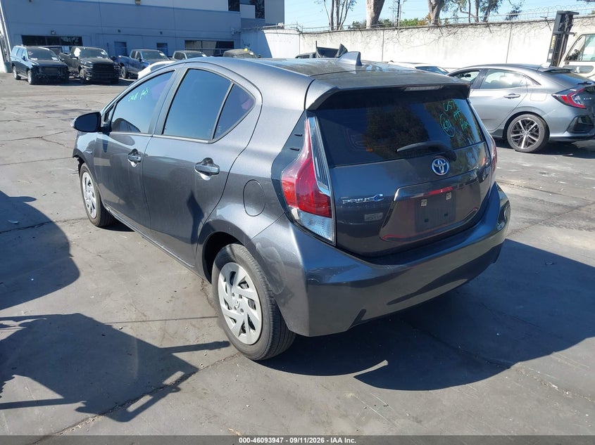 Vin: jtdkdtb3xg1590539, lot: 46593554, toyota prius c one 20163