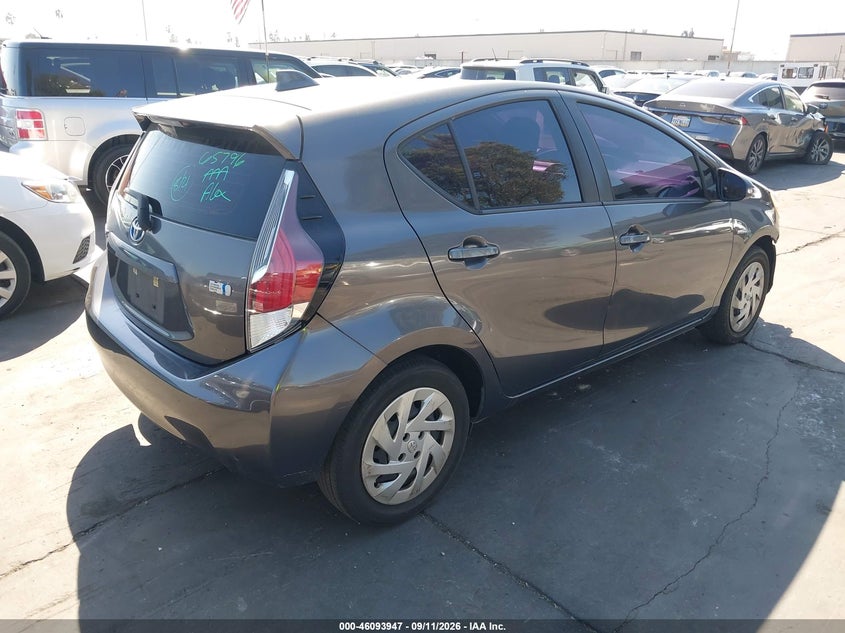Vin: jtdkdtb3xg1590539, lot: 46593554, toyota prius c one 20164