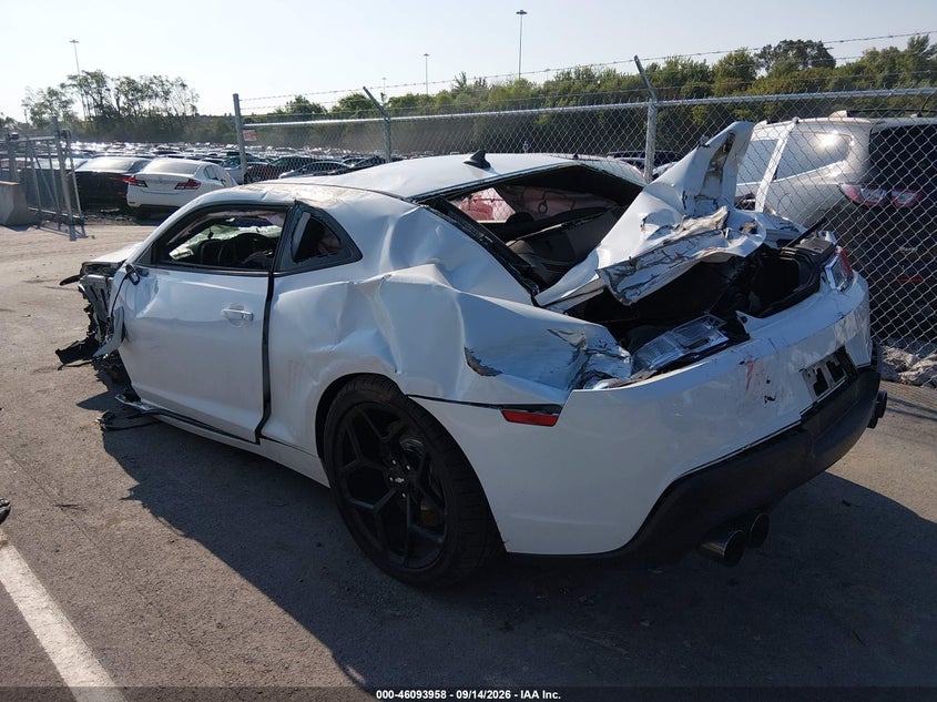 Vin: 2g1fj1ej4e9290506, lot: 46593565, chevrolet camaro 1ss 20143