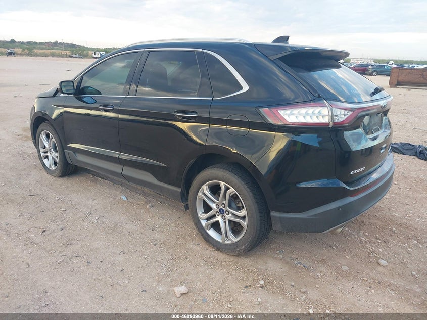 Vin: 2fmpk3k89hbc48802, lot: 46593567, ford edge titanium 20173