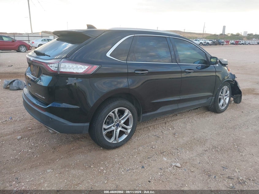 Vin: 2fmpk3k89hbc48802, lot: 46593567, ford edge titanium 20174